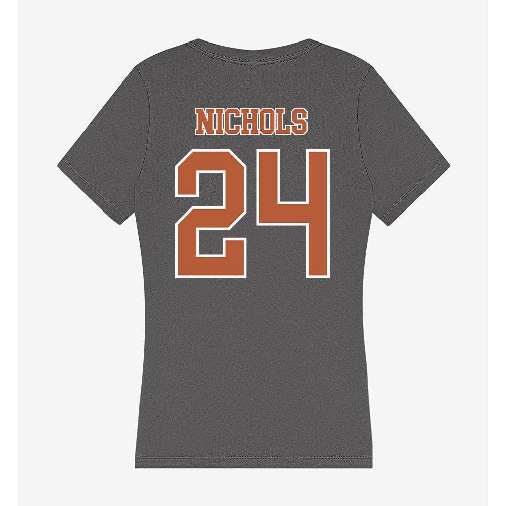 Texas - NCAA Softball : Jaycie Nichols - Women's V-Neck T-Shirt-1