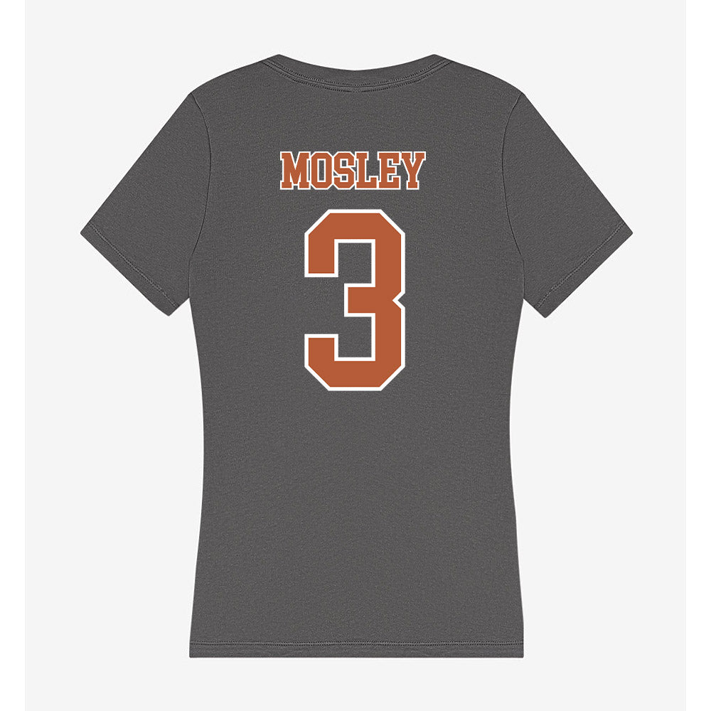 Texas - NCAA Football : Emmett Mosley - Women's V-Neck T-Shirt-1
