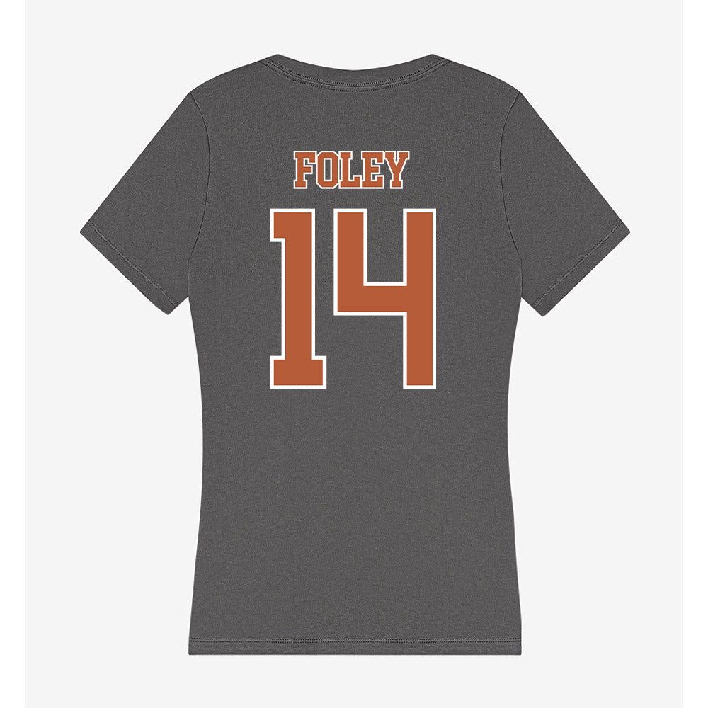 Texas - NCAA Women's Soccer : Lola Foley - Women's V-Neck T-Shirt-1