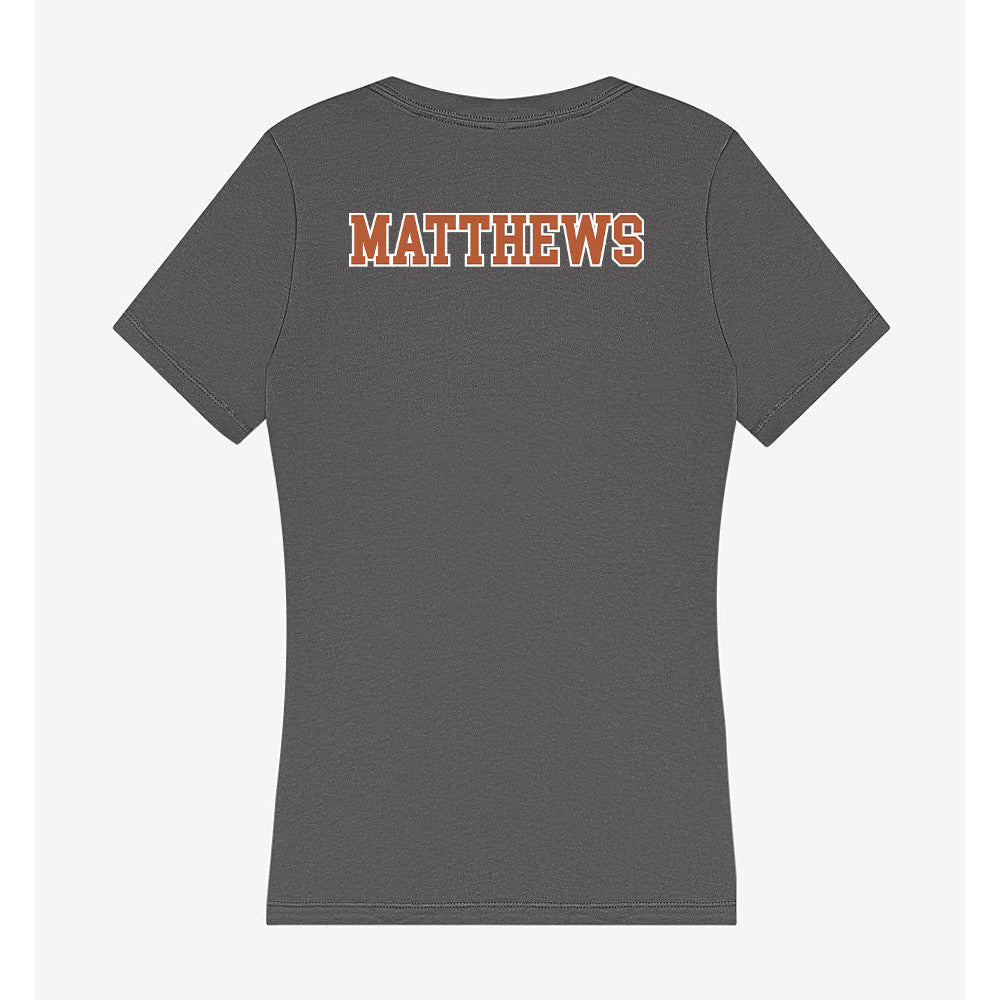 Texas - NCAA Football : Samari Matthews - Women's V-Neck T-Shirt-1