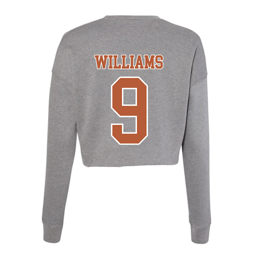 Texas - NCAA Football : Jonah Williams - Women's Cropped Crew Fleece-1
