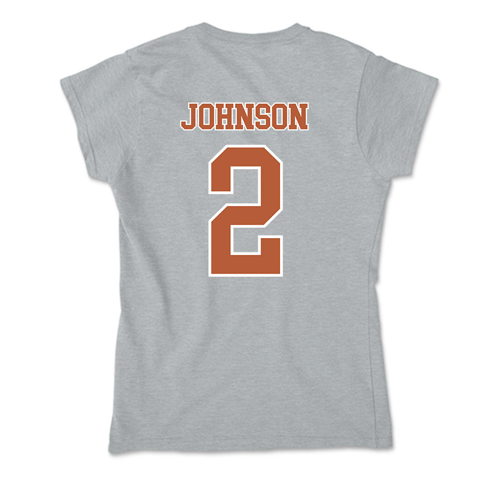 Texas - NCAA Men's Basketball : Isaiah Johnson - Classic Shersey Soft Style Women’s T-Shirt-1