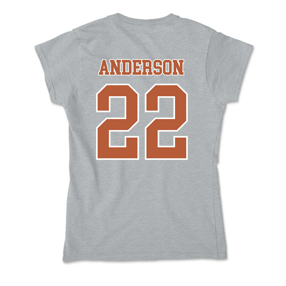 Texas - NCAA Women's Volleyball : Henley Anderson - Soft Style Women’s T-Shirt-1