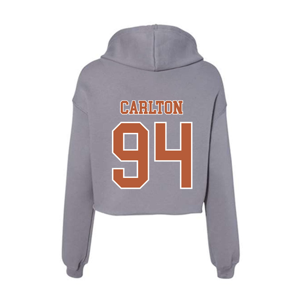 Texas - NCAA Football : JAMARION CARLTON - Women's Crop Fleece Hoodie-1