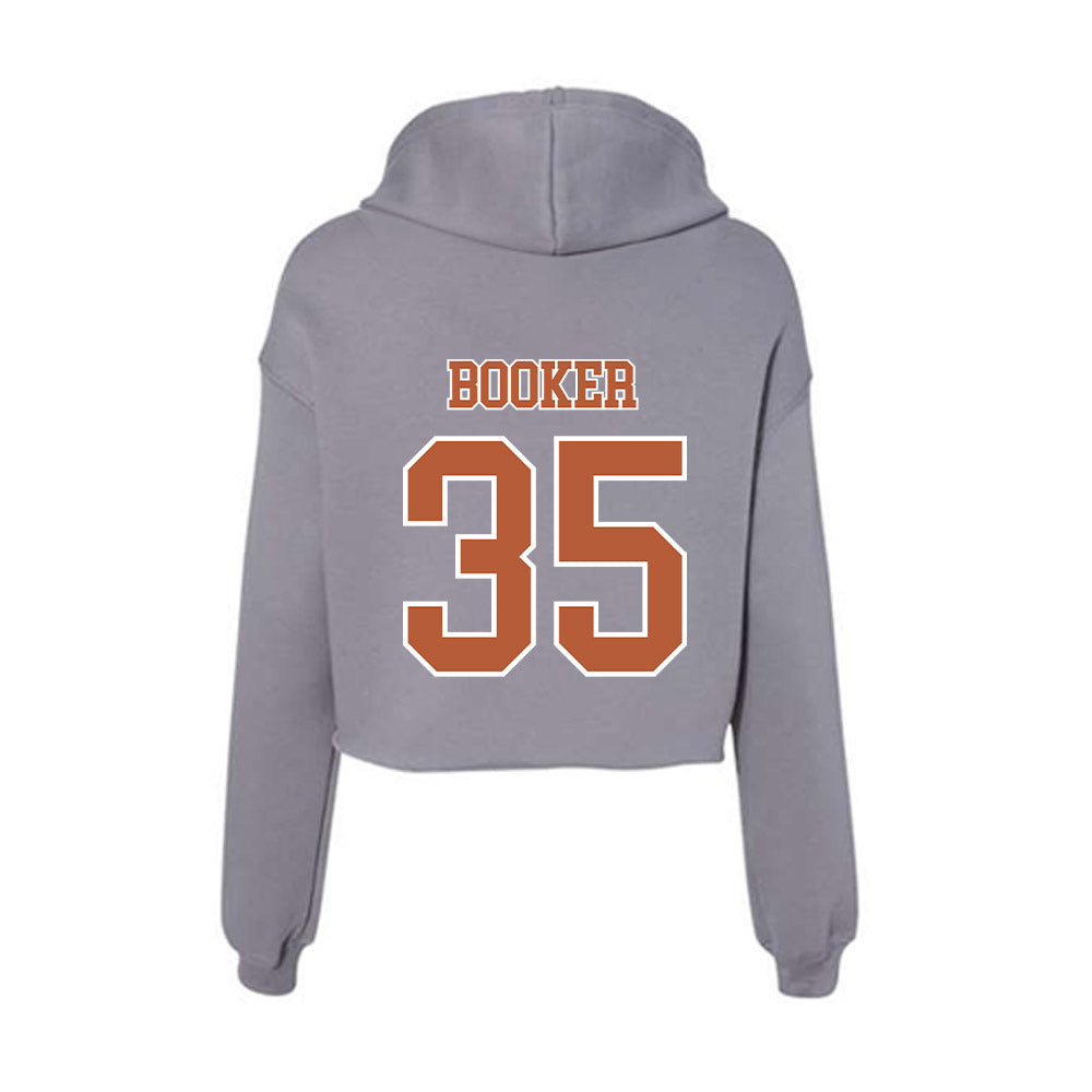 Texas - NCAA Women's Basketball : Madison Booker - Women's Crop Fleece Hoodie-1
