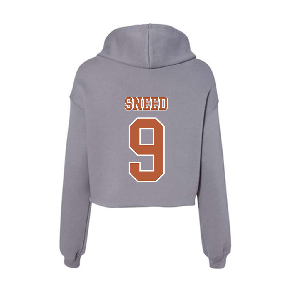 Texas - NCAA Softball : Alisa Sneed - Women's Crop Fleece Hoodie-1