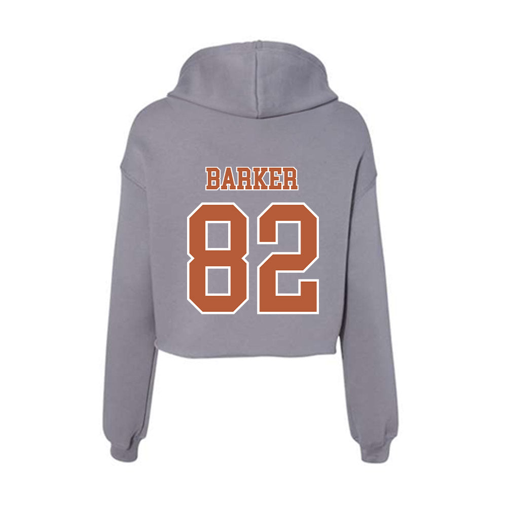 Texas - NCAA Football : Ridge Barker - Women's Crop Fleece Hoodie-1