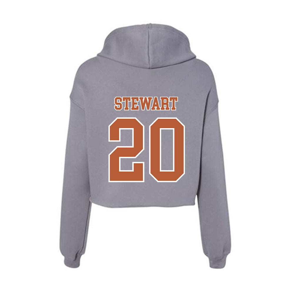 Texas - NCAA Softball : Katie Stewart - Women's Crop Fleece Hoodie-1