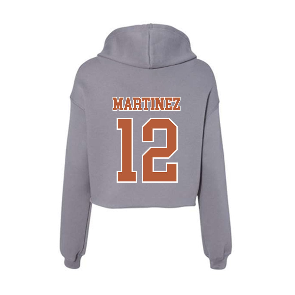 Texas - NCAA Women's Soccer : Brooke Martinez - Women's Crop Fleece Hoodie-1