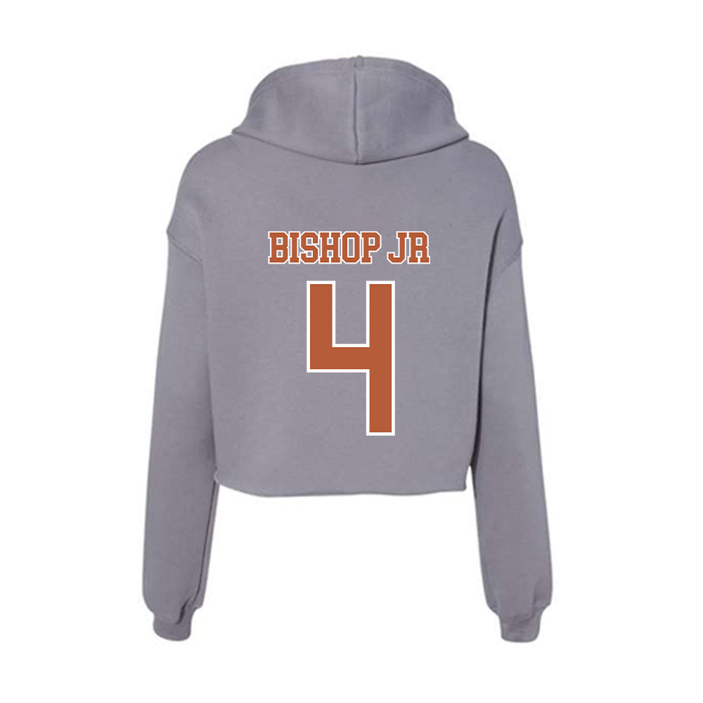 Texas - NCAA Football : Jermaine Bishop Jr - Women's Crop Fleece Hoodie-1