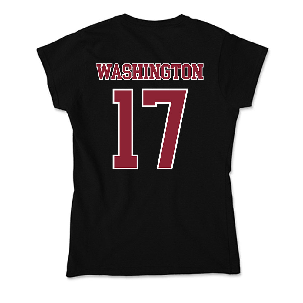 UMass - NCAA Football : Jerry Washington - Soft Style Women’s T-Shirt-1
