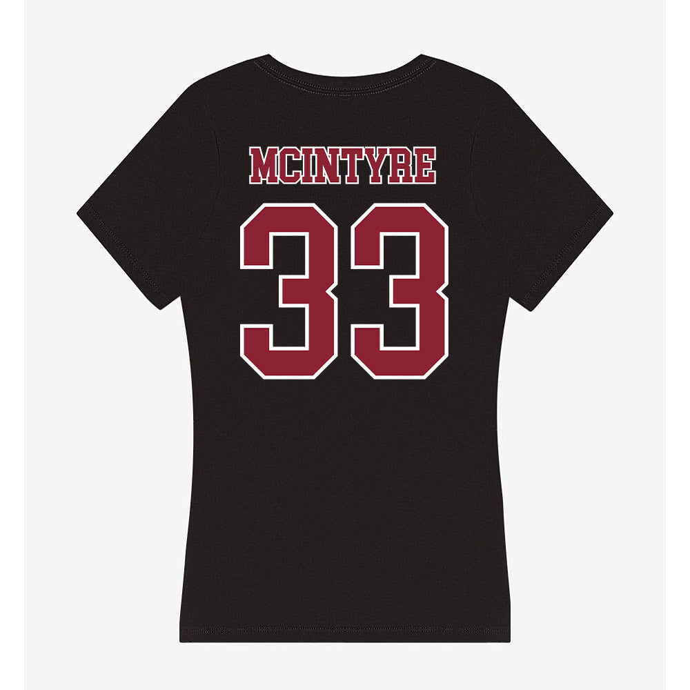 UMass - NCAA Football : Seamus McIntyre - Women's V-Neck T-Shirt-1
