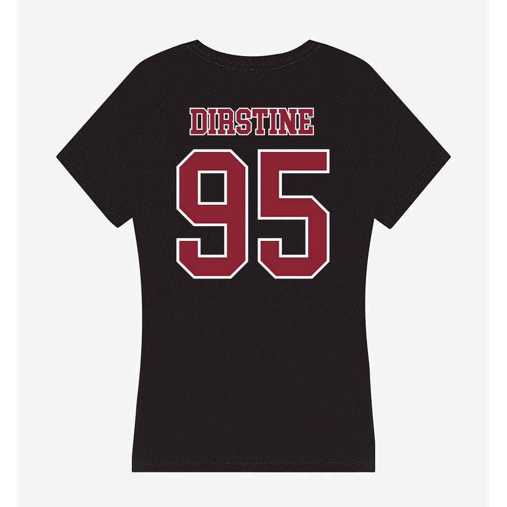 UMass - NCAA Football : Hollis Dirstine - Women's V-Neck T-Shirt-1
