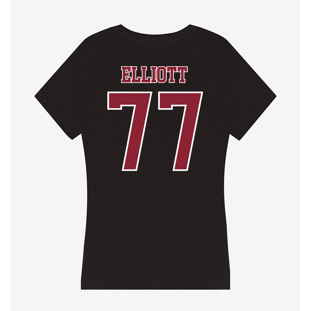 UMass - NCAA Men's Lacrosse : Jimmy Elliott - Women's V-Neck T-Shirt-1