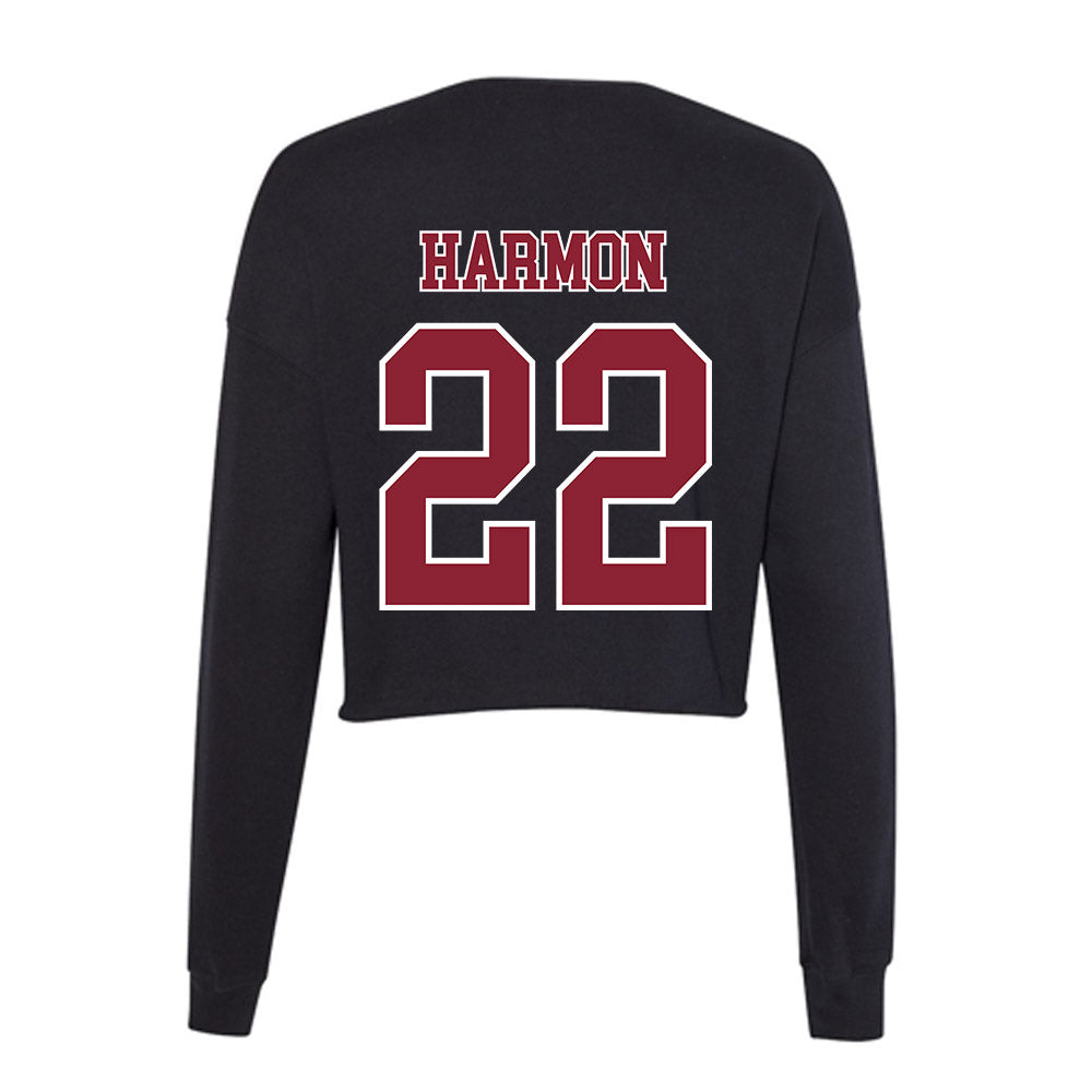 UMass - NCAA Football : Jahmad Harmon - Women's Cropped Crew Fleece-1