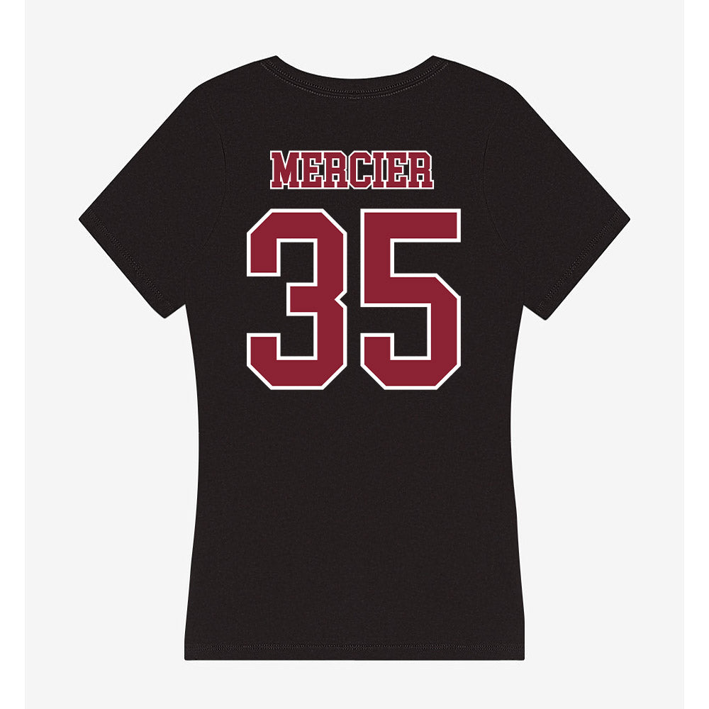 UMass - NCAA Baseball : Brayden Mercier - Women's V-Neck T-Shirt-1