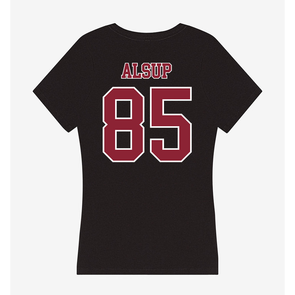 UMass - NCAA Football : Drew Alsup - Women's V-Neck T-Shirt-1