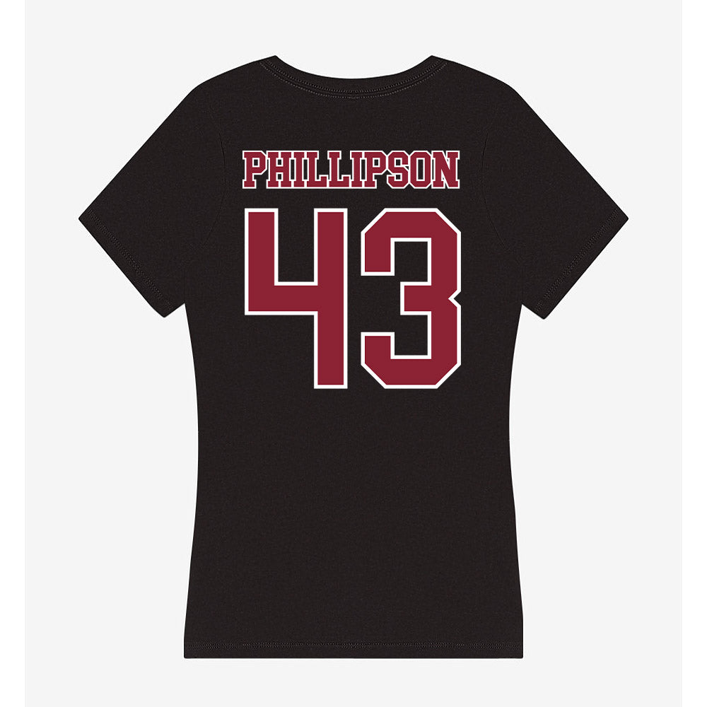 UMass - NCAA Football : Edward Phillipson - Women's V-Neck T-Shirt-1