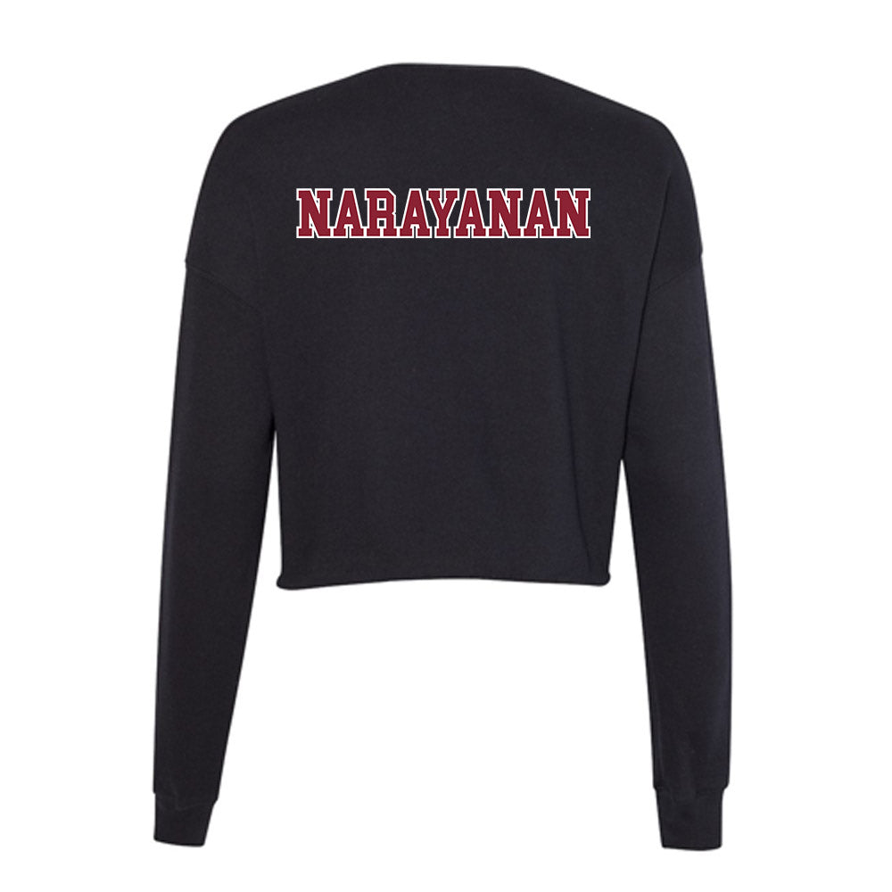 UMass - NCAA Women's Swimming & Diving : Sahana Narayanan - Women's Cropped Crew Fleece-1