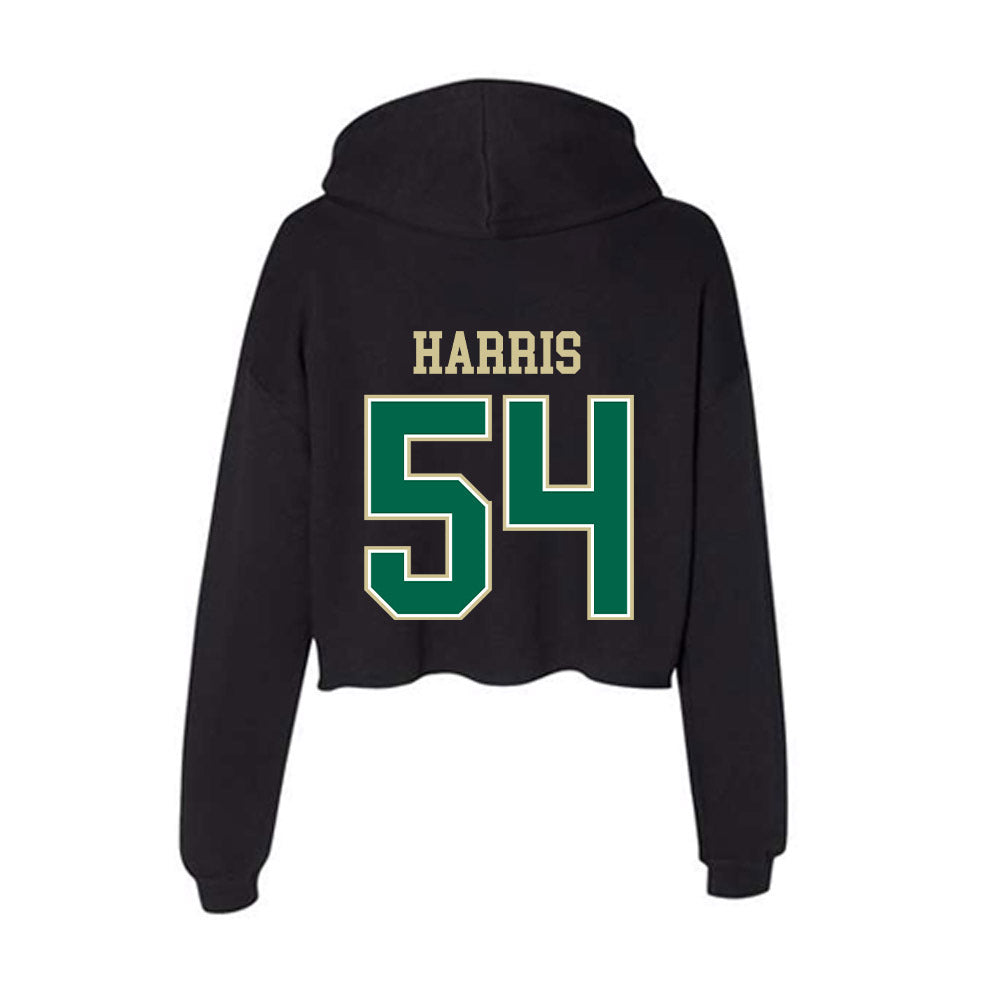 USF - NCAA Football : Caleb Harris - Women's Crop Fleece Hoodie-1