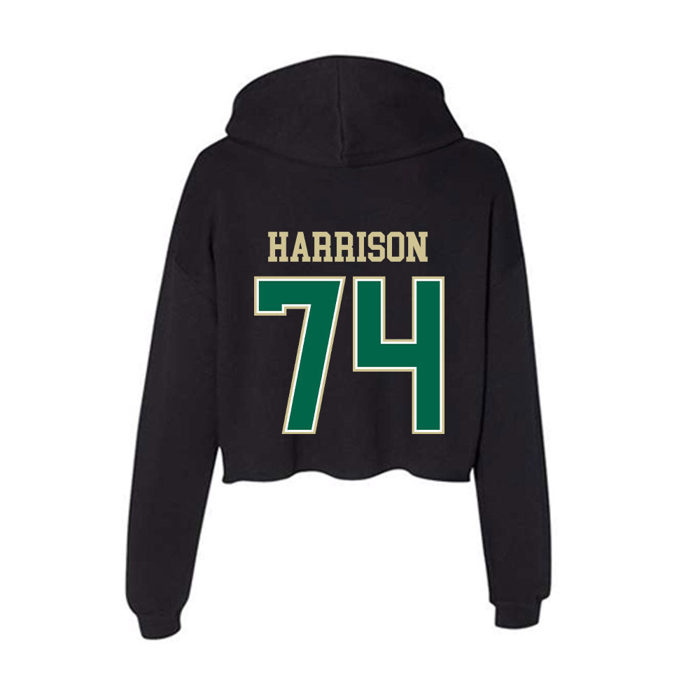 USF - NCAA Football : Jordan Harrison - Women's Crop Fleece Hoodie-1