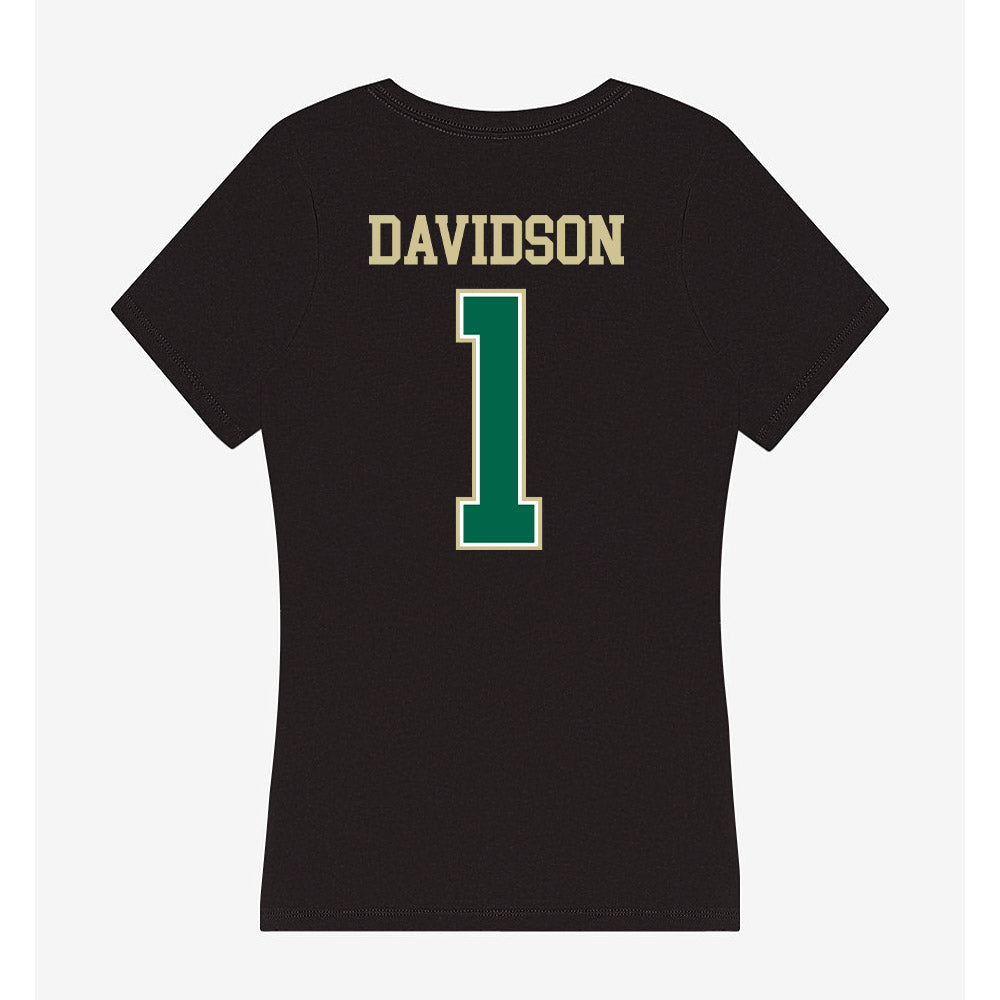 USF - NCAA Women's Basketball : Katie Davidson - Women's V-Neck T-Shirt-1