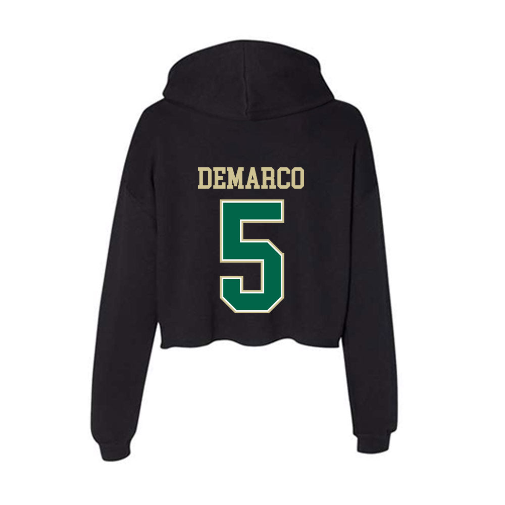 USF - NCAA Women's Lacrosse : Taylor DeMarco - Women's Crop Fleece Hoodie-1