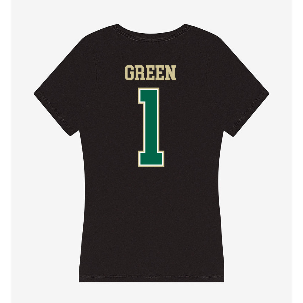 USF - NCAA Men's Basketball : DeAnte Green - Women's V-Neck T-Shirt-1