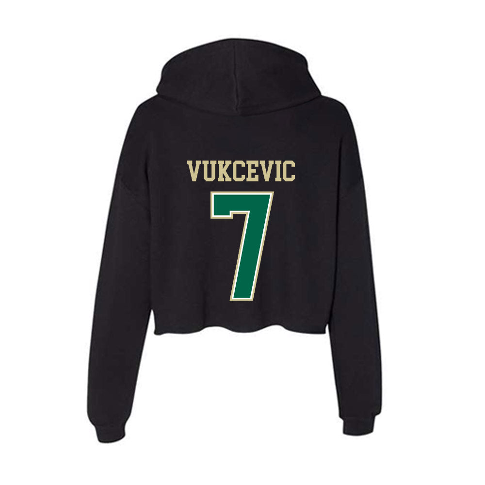 USF - NCAA Women's Basketball : Lana Vukcevic - Women's Crop Fleece Hoodie-1
