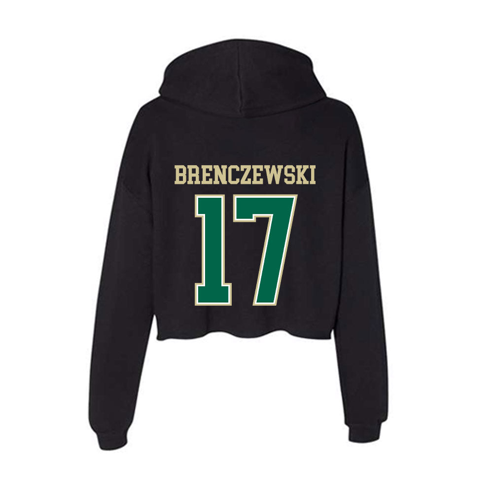 USF - NCAA Baseball : Joey Brenczewski - Women's Crop Fleece Hoodie-1