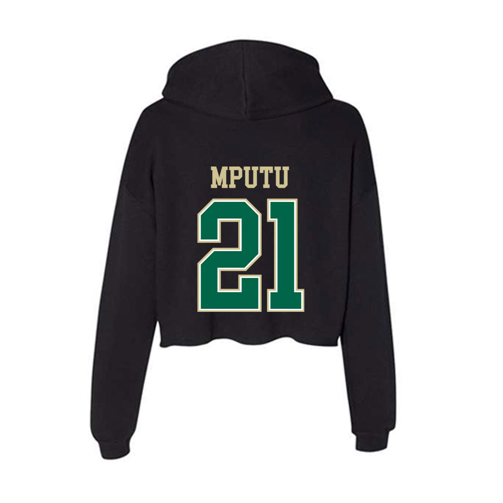 USF - NCAA Women's Basketball : Lor Mputu - Women's Crop Fleece Hoodie-1