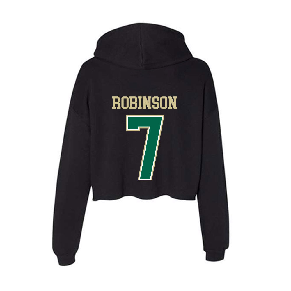 USF - NCAA Football : Sam Robinson - Women's Crop Fleece Hooded Sweatshirt-1