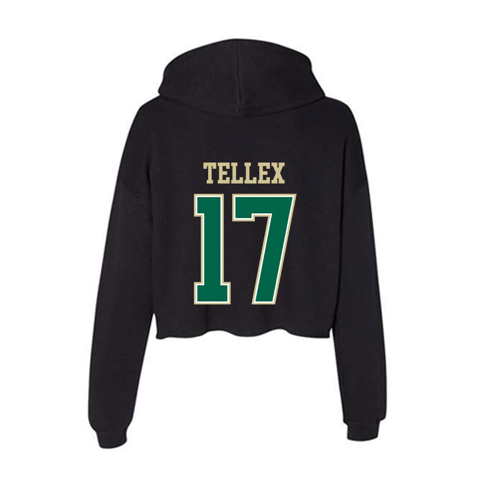 USF - NCAA Women's Soccer : Delaney Tellex - Women's Crop Fleece Hoodie-1