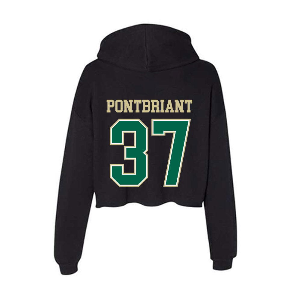 USF - NCAA Baseball : Dominic Pontbriant - Women's Crop Fleece Hoodie-1