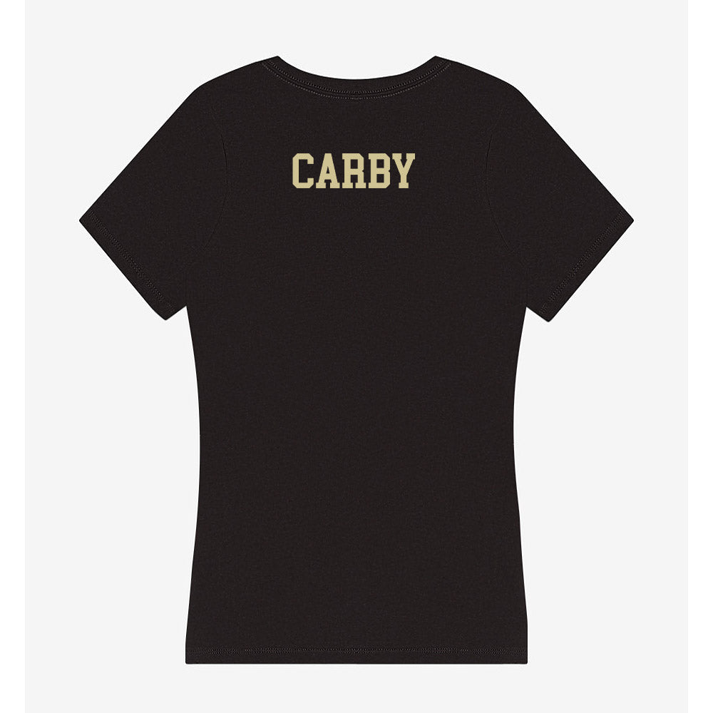 USF - NCAA Men's Track & Field : Kahiem Carby - Women's V-Neck T-Shirt-1