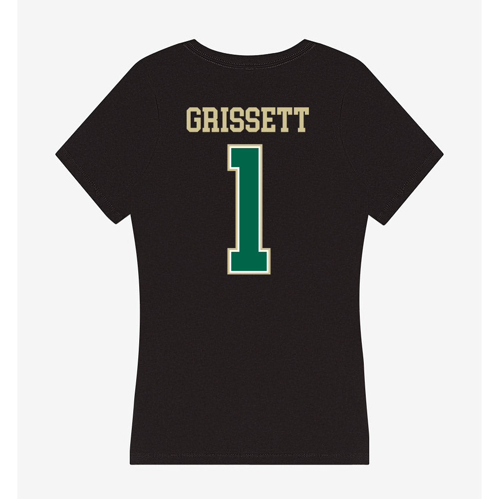 USF - NCAA Women's Lacrosse : Elise Grissett - Women's V-Neck T-Shirt-1