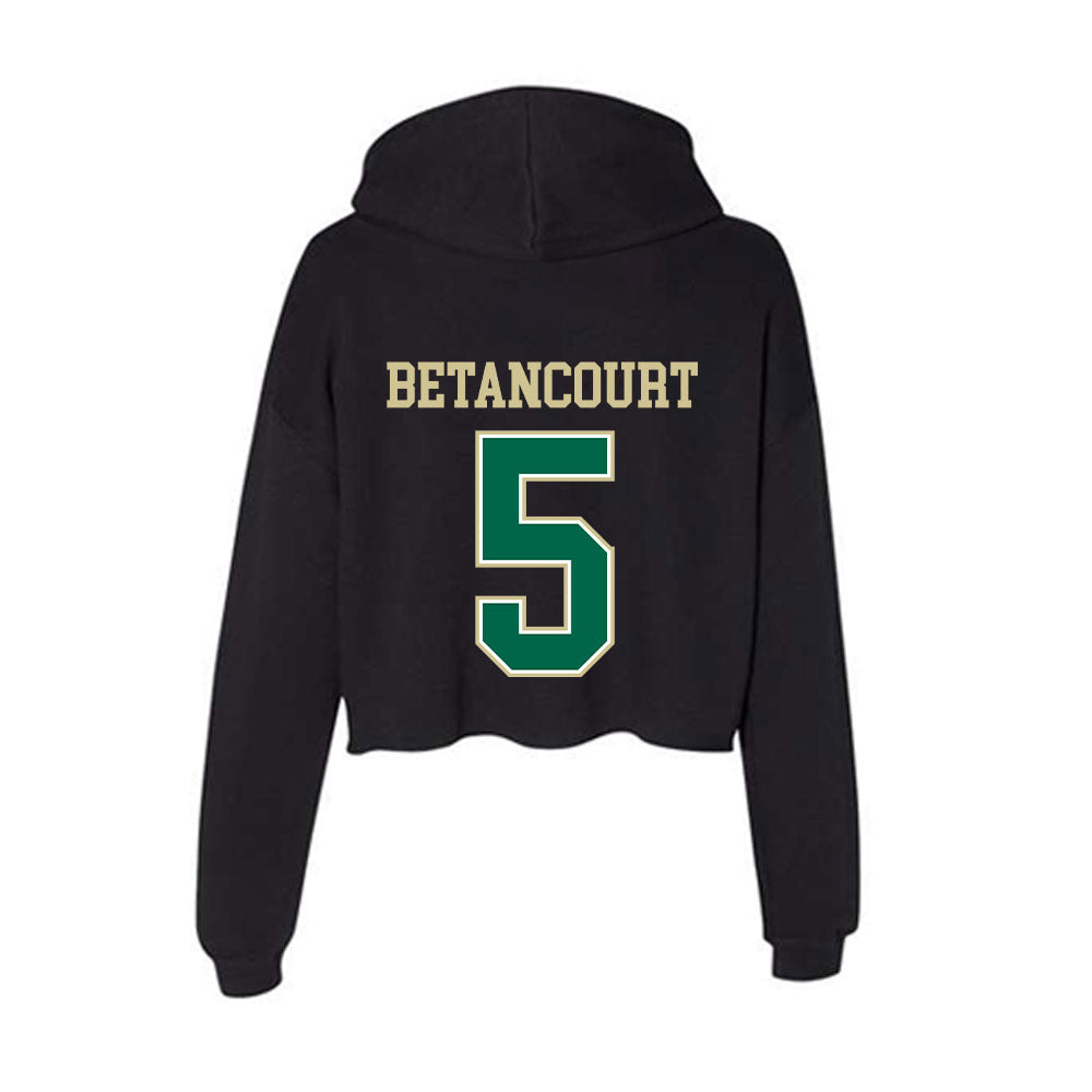 USF - NCAA Baseball : Rafael Betancourt - Women's Crop Fleece Hoodie-1