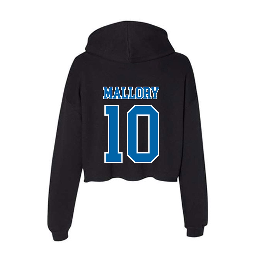 MTSU - NCAA Football : Mason Mallory - Women's Crop Fleece Hoodie-1