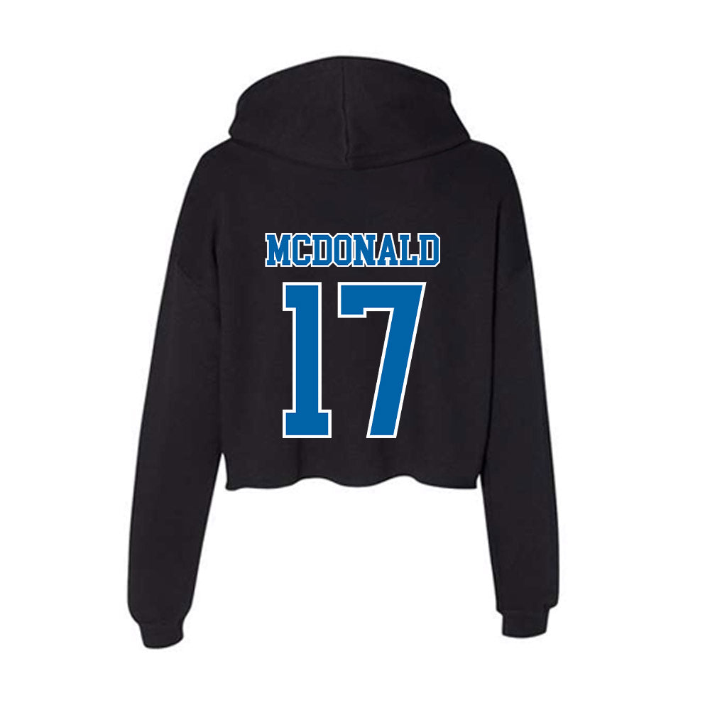MTSU - NCAA Softball : Lucie McDonald - Women's Crop Fleece Hoodie-1