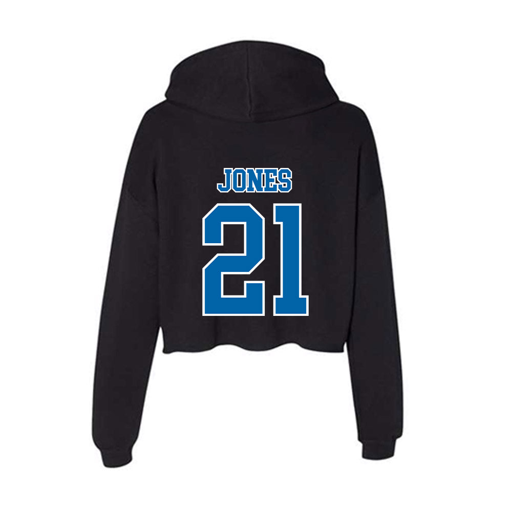 MTSU - NCAA Football : Ashton Jones - Women's Crop Fleece Hooded Sweatshirt-1