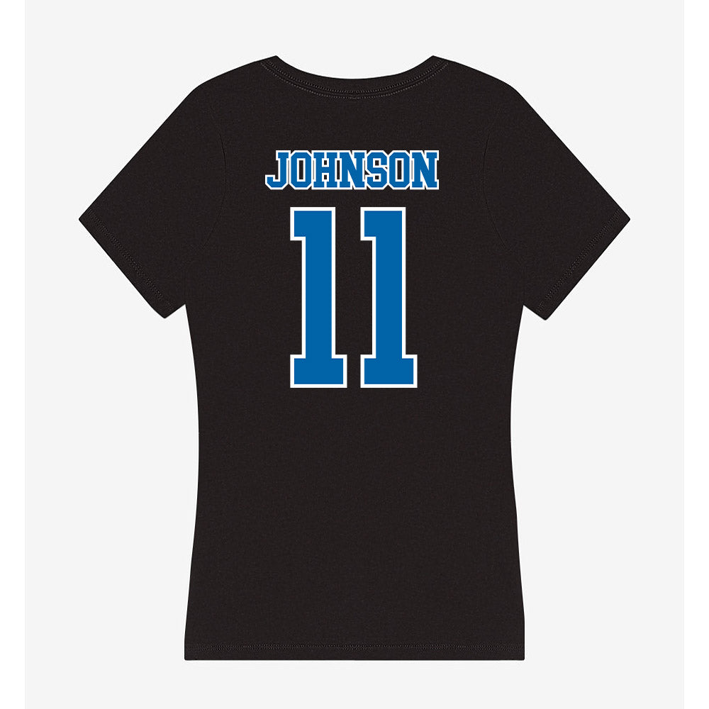 MTSU - NCAA Football : James Johnson - Women's V-Neck T-Shirt-1