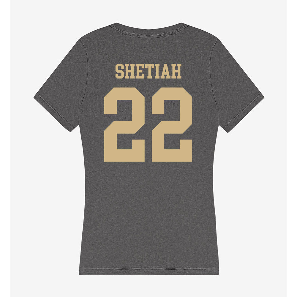 PFW - NCAA Men's Soccer : Ameer Shetiah - Women's V-Neck T-Shirt-1