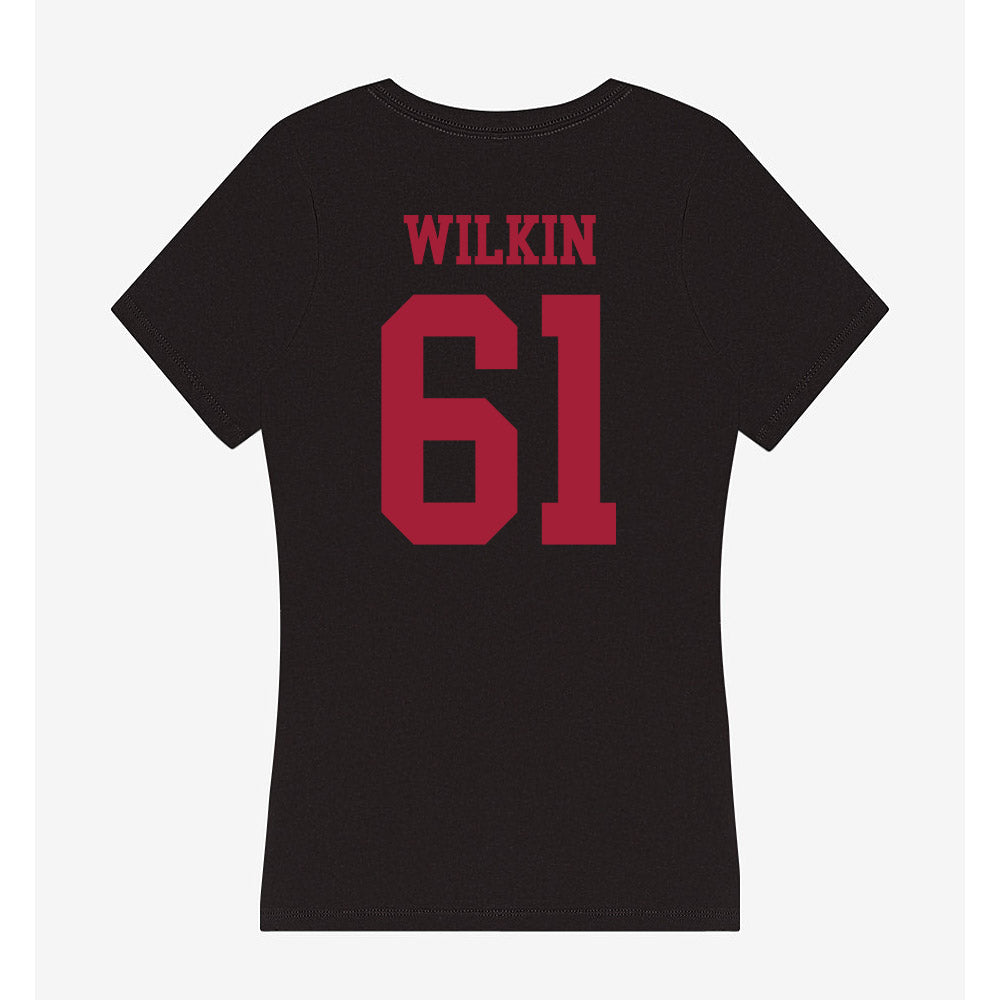 Indiana - NCAA Football : Baylor Wilkin - Women's V-Neck T-Shirt-1