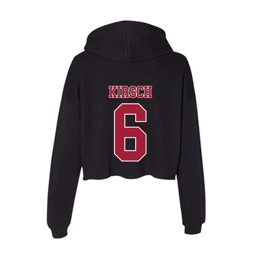 Stanford - NCAA Women's Volleyball : Koko Kirsch - Women's Crop Fleece Hoodie-1