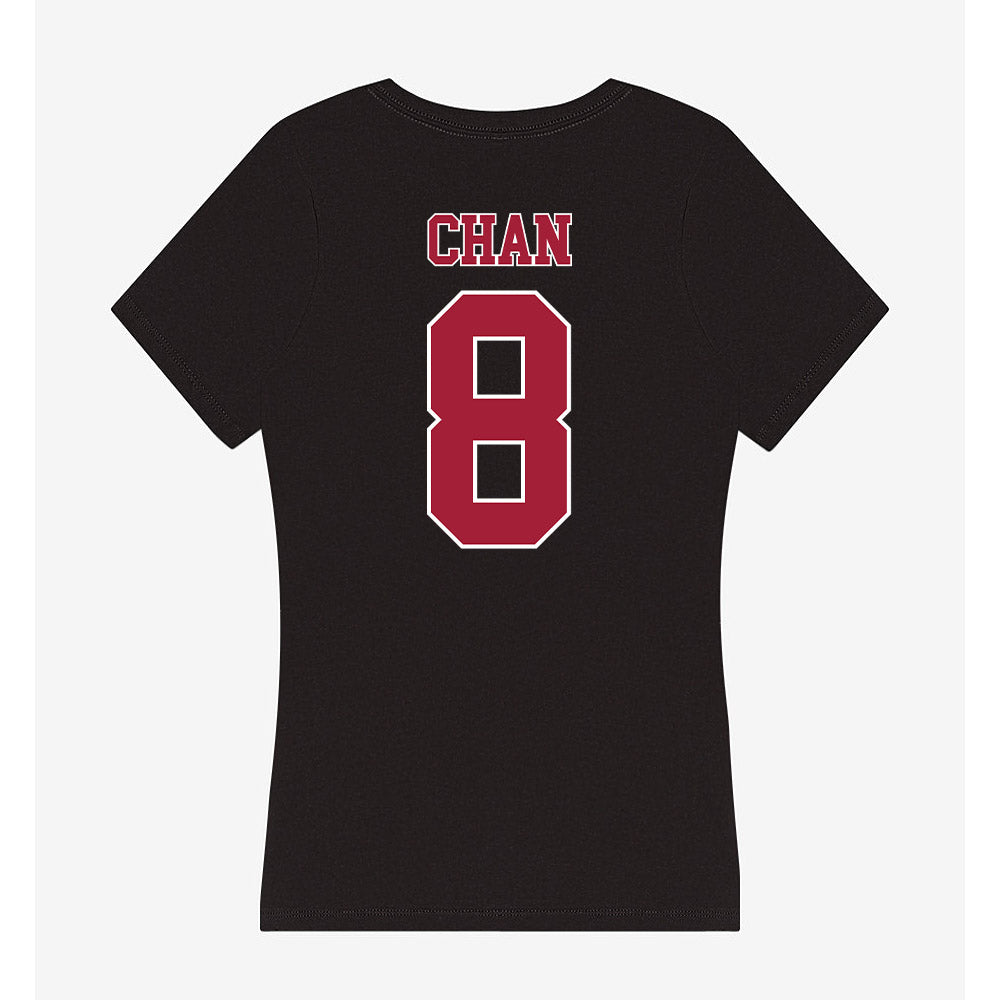 Stanford - NCAA Softball : Kyra Chan - Women's V-Neck T-Shirt-1