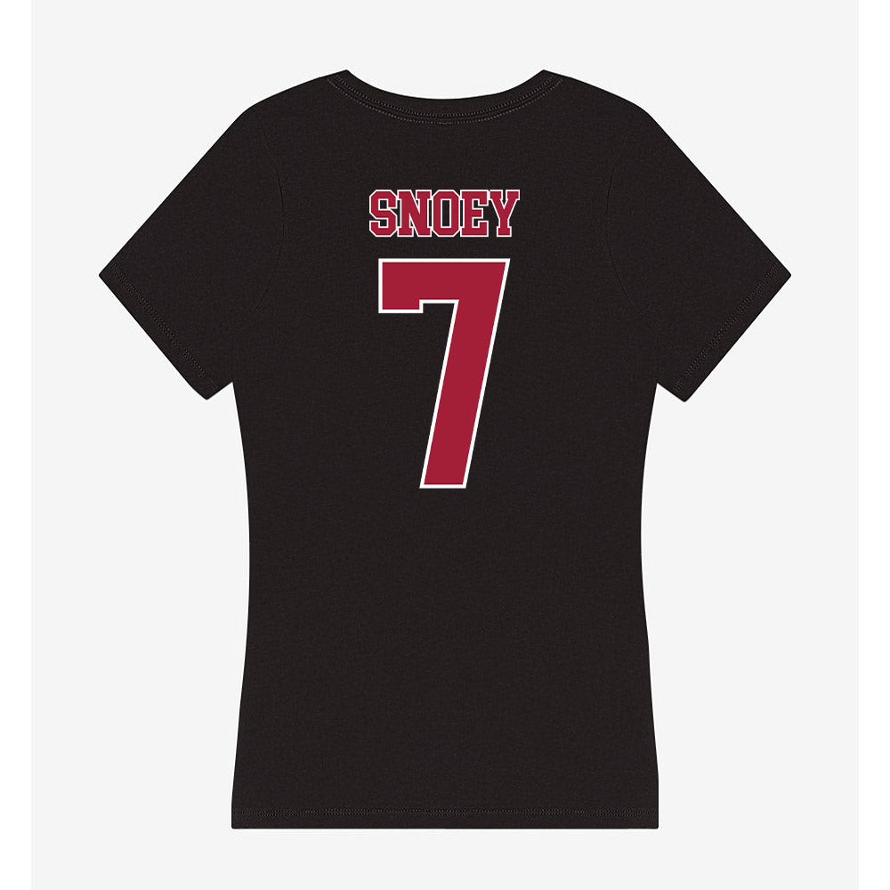 Stanford - NCAA Men's Volleyball : Theo Snoey - Women's V-Neck T-Shirt-1