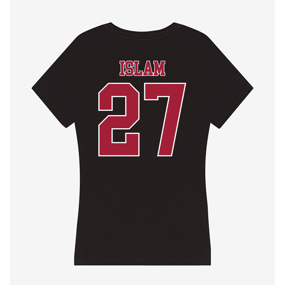 Stanford - NCAA Men's Soccer : Trevor Islam - Women's V-Neck T-Shirt-1