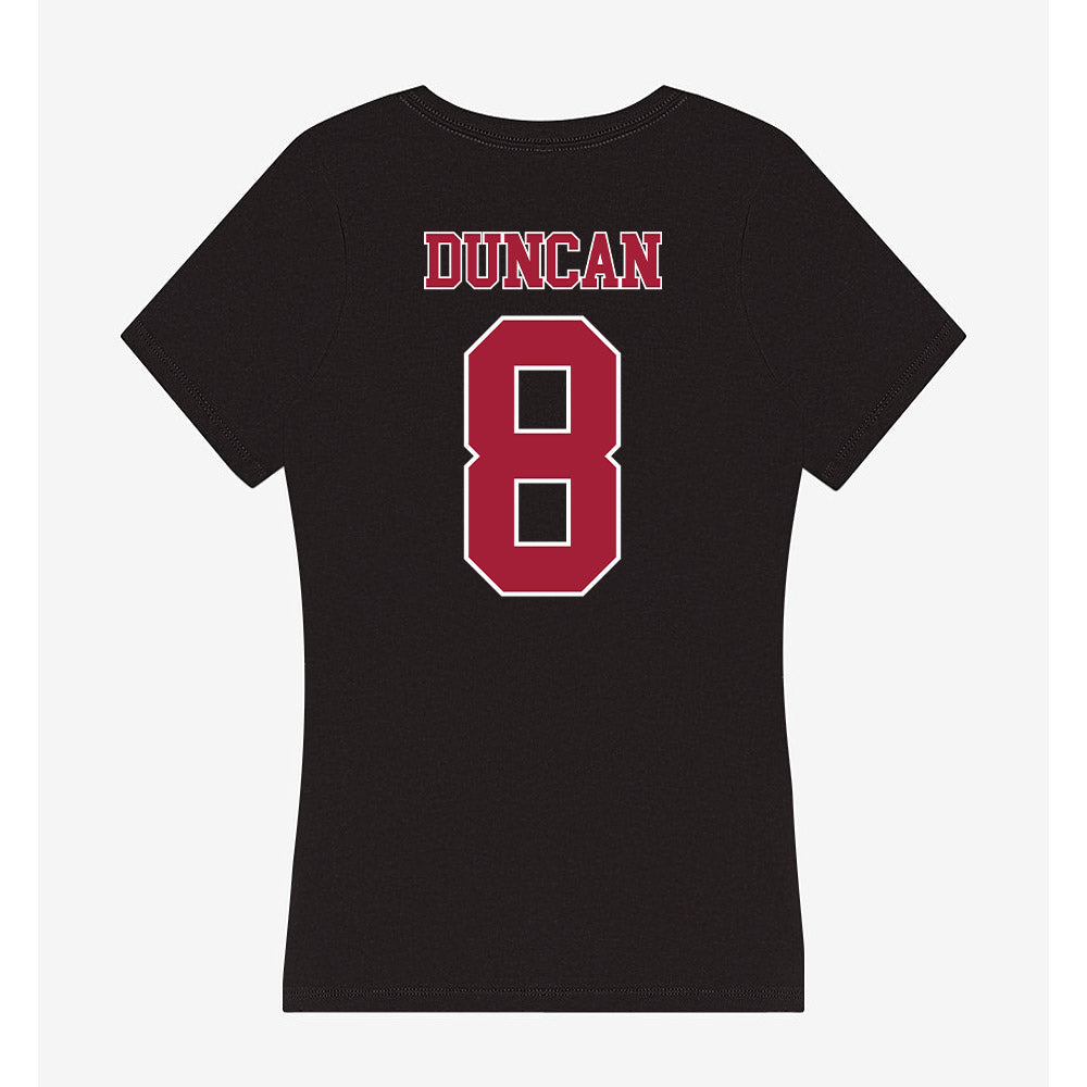 Stanford - NCAA Women's Volleyball : Sidney Duncan - Women's V-Neck T-Shirt-1