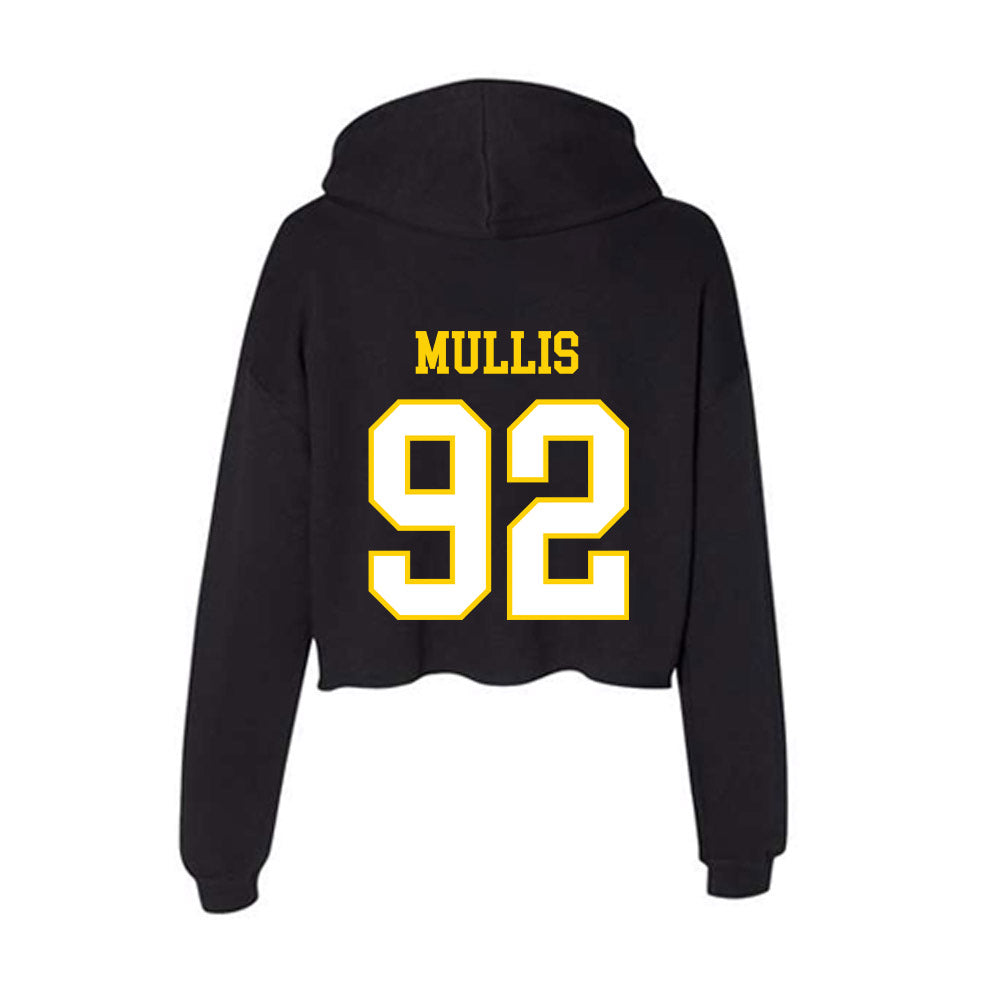 Delaware - NCAA Football : Kason Mullis - Women's Crop Fleece Hoodie-1