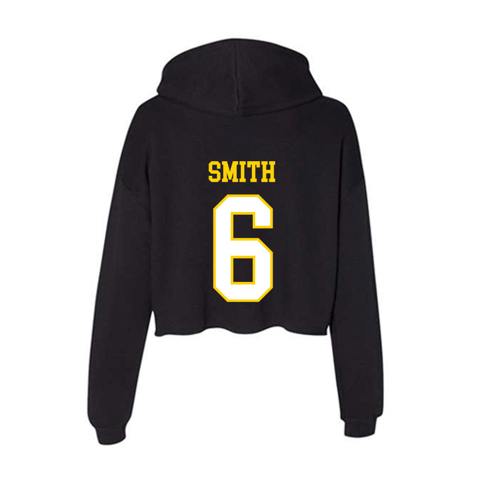 Delaware - NCAA Men's Soccer : Sean Smith - Women's Crop Fleece Hoodie-1